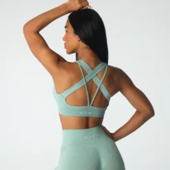 Sage Green Inspire Seamless Bra -NVGTN Store DSC00947