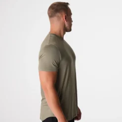 Sage Green Tech Fitted Tee -NVGTN Store DSC00947 459dd039 1d59 401a 99ca a92c1d3c6291