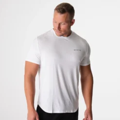 White Tech Fitted Tee 8 White Tech Fitted Tee -NVGTN Store DSC00950