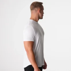 White Tech Fitted Tee 9 White Tech Fitted Tee -NVGTN Store DSC00951