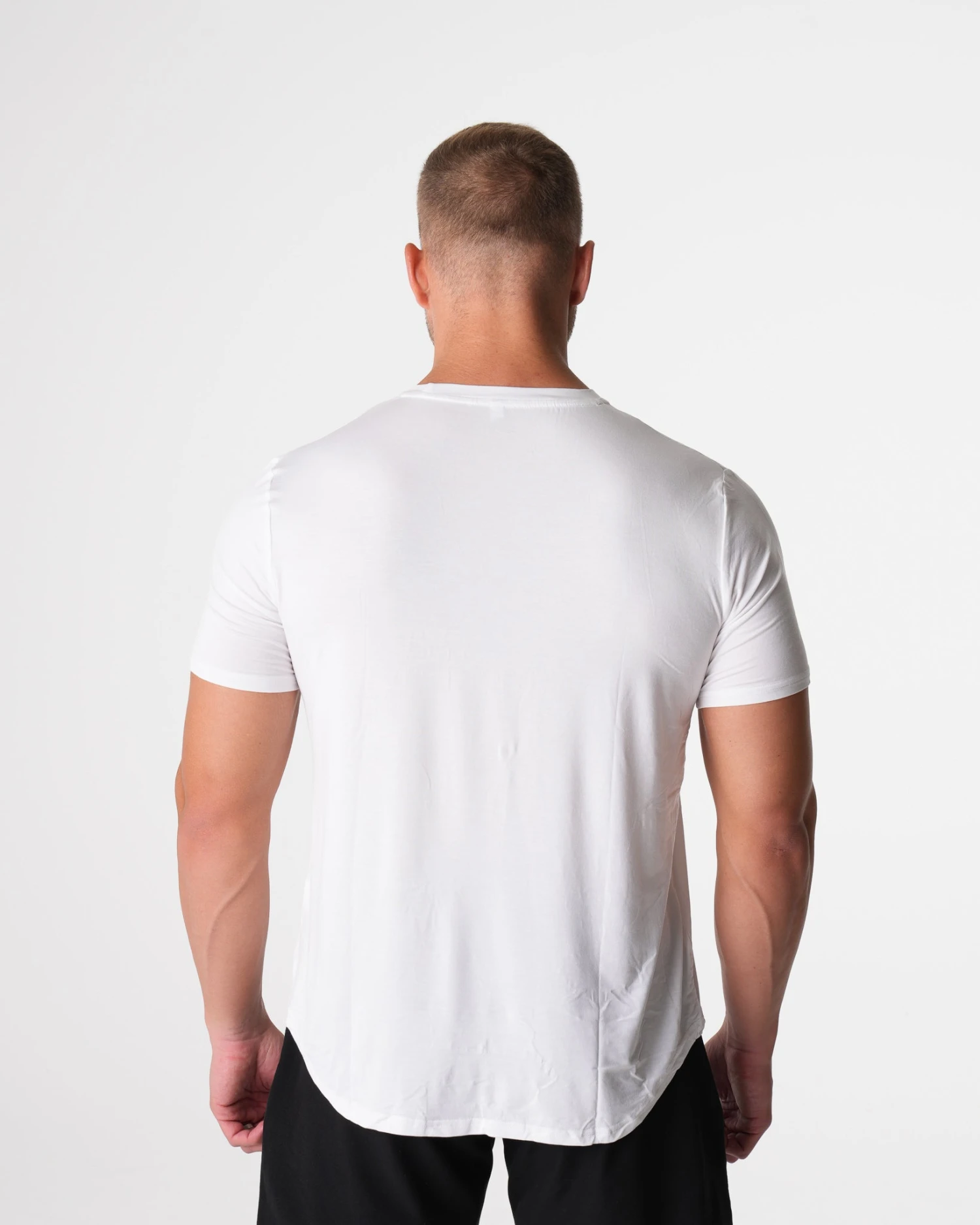 White Tech Fitted Tee 4 White Tech Fitted Tee - Image 2