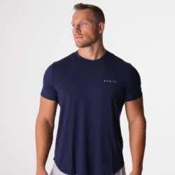 Navy Tech Fitted Tee