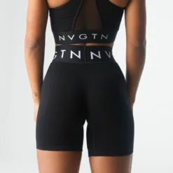 Black Sport Seamless Shorts -NVGTN Store DSC01044