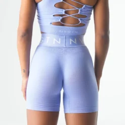 Periwinkle Sport Seamless Shorts -NVGTN Store DSC01055
