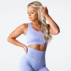 Periwinkle Desire Ribbed Seamless Bra -NVGTN Store DSC01199