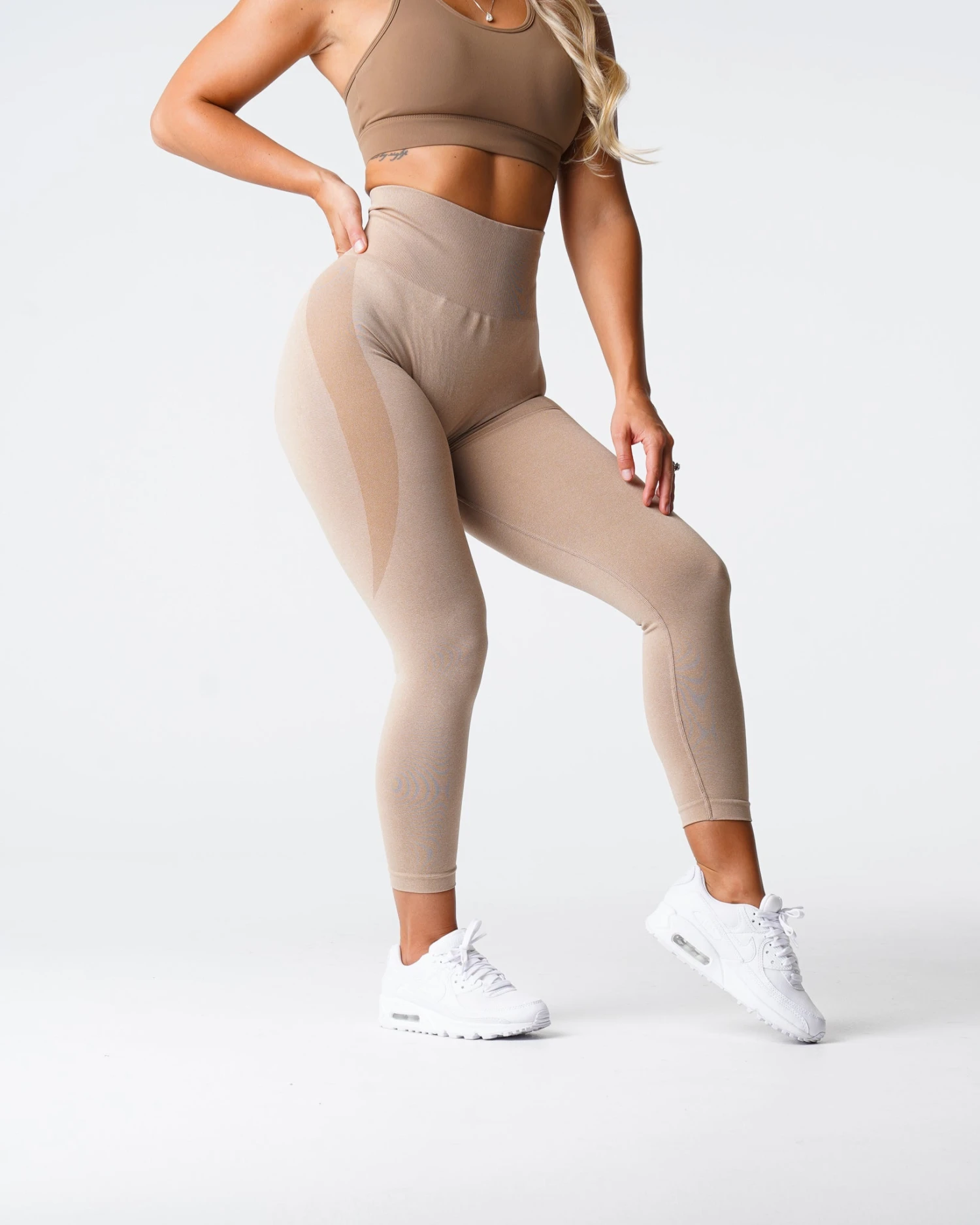 Beige Contour Seamless Leggings 5 Beige Contour Seamless Leggings - Image 3