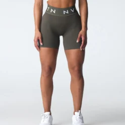 Olive Sport Seamless Shorts