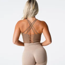 Mocha Matrix Bra Top