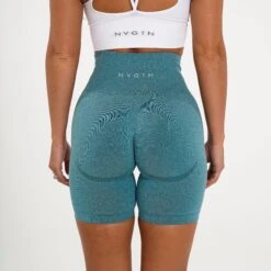 Teal Biker Shorts -NVGTN Store DSC01259 0c0531c4 b13c 43b2 86e8 1d91ac8ae230