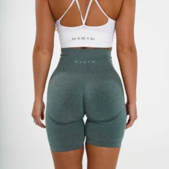 Forest Green Biker Shorts -NVGTN Store DSC01272 scaled