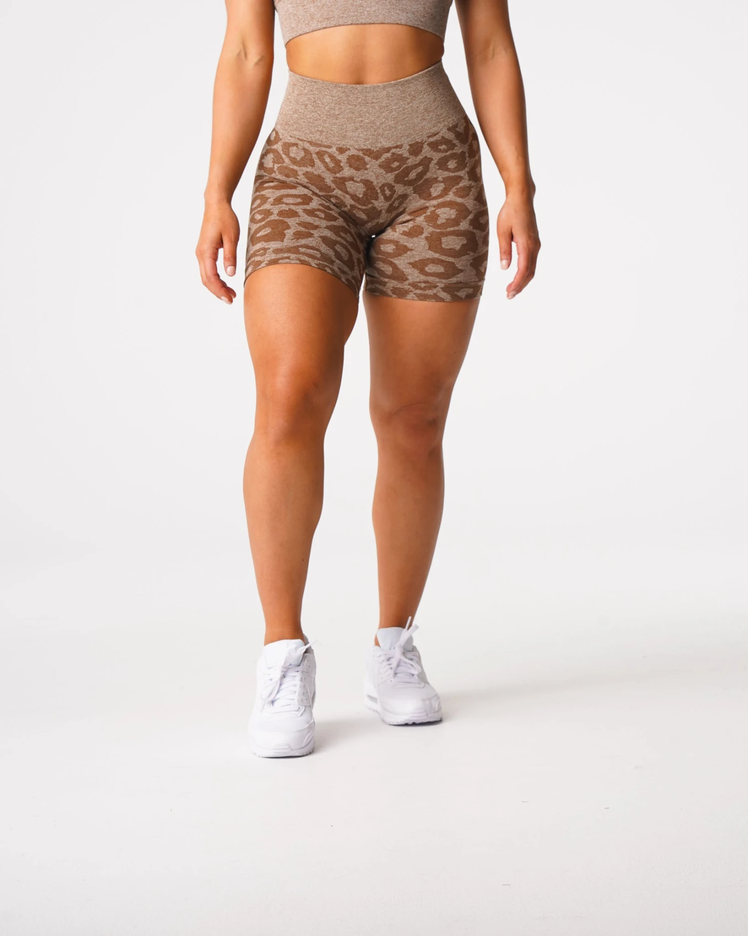 Mocha Leopard Seamless Shorts 5 Mocha Leopard Seamless Shorts - Image 3