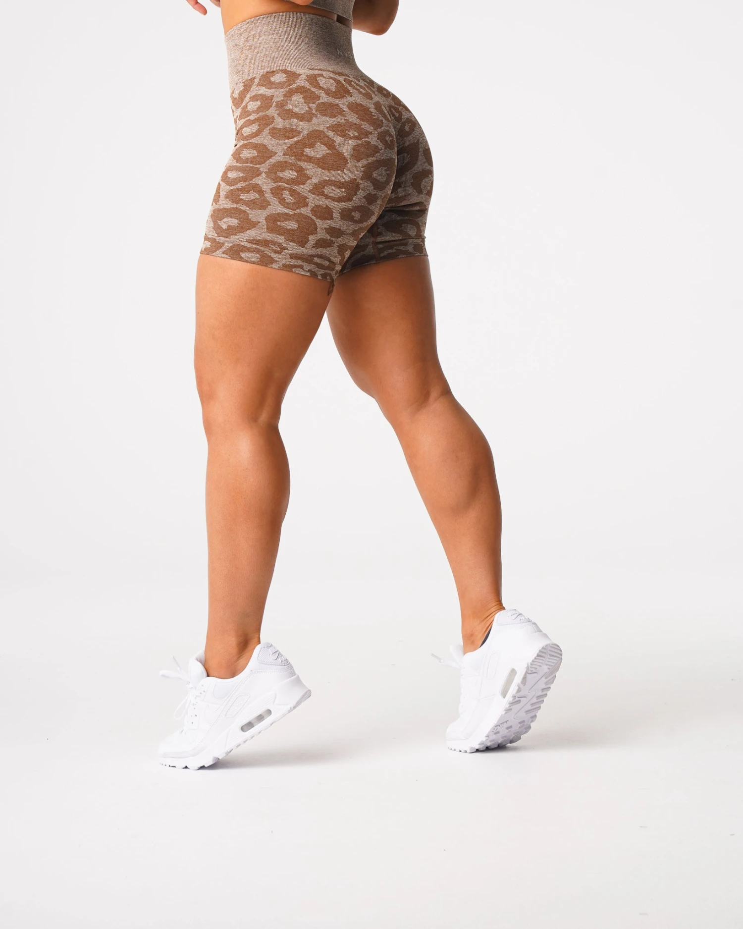 Mocha Leopard Seamless Shorts 6 Mocha Leopard Seamless Shorts - Image 4