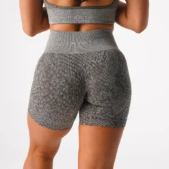 Khaki Green Snakeskin Seamless Shorts -NVGTN Store DSC01319 b744c275 f706 42e7 8aaa 042cef7c0480