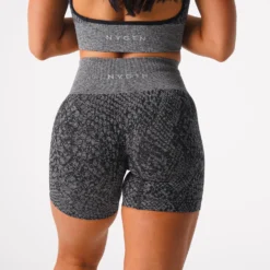 Black Speckled Snakeskin Seamless Shorts -NVGTN Store DSC01325 1e3f75ba 6257 48b8 8a39 485e6840b85d