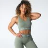 Sage Green Legacy Sport Seamless Bra -NVGTN Store DSC01363