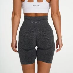 Black Speckled Biker Shorts -NVGTN Store DSC01369 72e55ff8 100b 46a5 9433 e46319e798e6