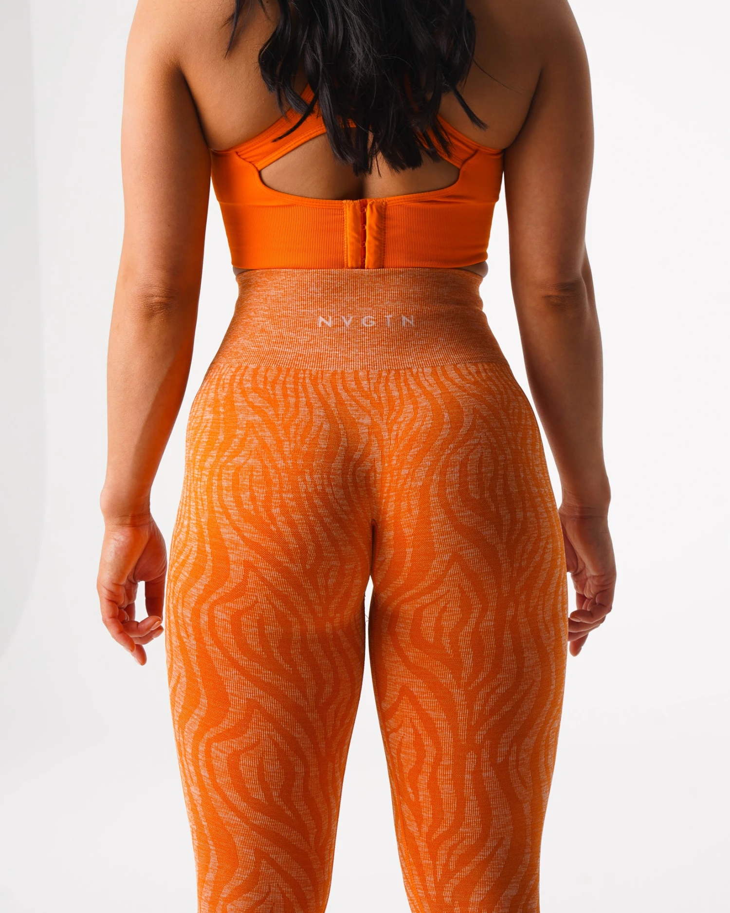 Burnt Orange Zebra Seamless Leggings 6 Burnt Orange Zebra Seamless Leggings - Image 4