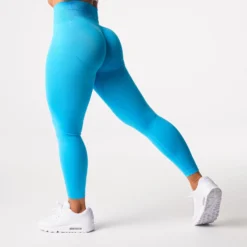 Aqua Curve Seamless Leggings