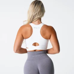 White Sculpt Seamless Bra Top