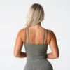 Khaki Green Poise Bra Top -NVGTN Store DSC01577