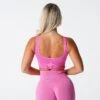 Bubble Gum Pink Elevate Seamless Bra 1 Bubble Gum Pink Elevate Seamless Bra -NVGTN Store DSC01581