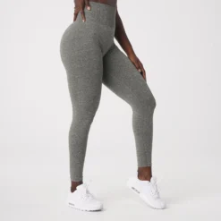 Khaki Green Scrunch Seamless Leggings -NVGTN Store DSC01789