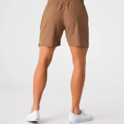 Mocha Flex Shorts -NVGTN Store DSC01798 9aa294b4 9913 4ab6 b4c4 2512eb000102