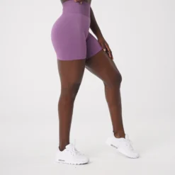 Orchid Solid Seamless Shorts -NVGTN Store DSC01809