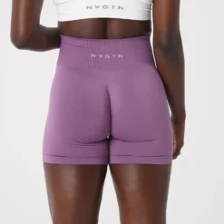 Orchid Solid Seamless Shorts -NVGTN Store DSC01812