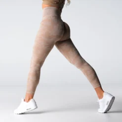 Beige Camo Seamless Leggings -NVGTN Store DSC02021