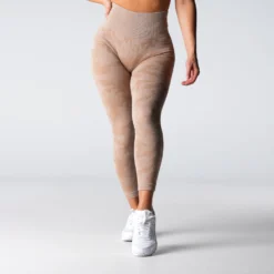Beige Camo Seamless Leggings -NVGTN Store DSC02022