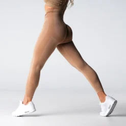 Beige Performance Seamless Leggings -NVGTN Store DSC02025