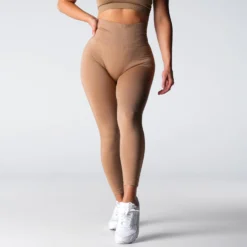 Beige Performance Seamless Leggings -NVGTN Store DSC02028
