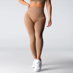 Beige Shape Seamless Leggings -NVGTN Store DSC02031