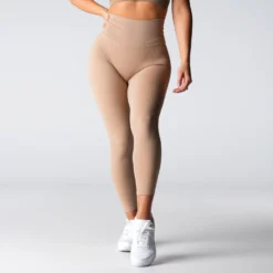 Beige Signature 2.0 Leggings -NVGTN Store DSC02039