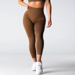Mocha Performance Seamless Leggings -NVGTN Store DSC02065