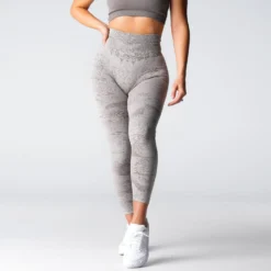 Taupe Digital Seamless Leggings -NVGTN Store DSC02081