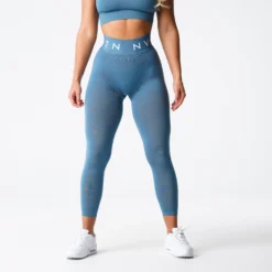 Stone Blue Sport Seamless Leggings -NVGTN Store DSC02182