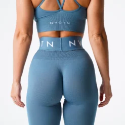 Stone Blue Sport Seamless Leggings -NVGTN Store DSC02183