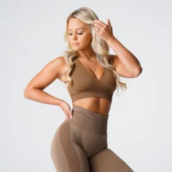 Mocha Pursuit Seamless Bra -NVGTN Store DSC02191
