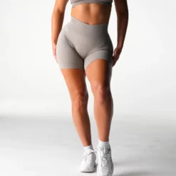 Taupe Lift Seamless Shorts -NVGTN Store DSC02592