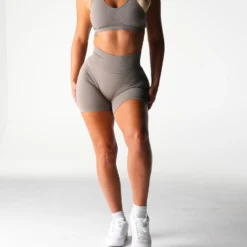 Taupe Discover Seamless Shorts -NVGTN Store DSC02608