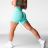 Mint Taper Seamless Shorts -NVGTN Store DSC02711