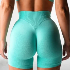 Mint Taper Seamless Shorts -NVGTN Store DSC02714