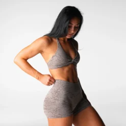 Taupe Breakthrough Stunner Seamless Halter Bra -NVGTN Store DSC02786