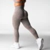 Taupe Breakthrough Seamless Leggings -NVGTN Store DSC02793