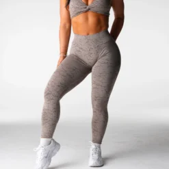 Taupe Breakthrough Seamless Leggings -NVGTN Store DSC02796