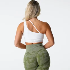 White Streamline Seamless Bra