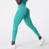 Turquoise Curve Seamless Leggings -NVGTN Store DSC02975