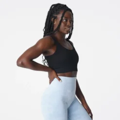 Black Desire Ribbed Seamless Bra -NVGTN Store DSC03002